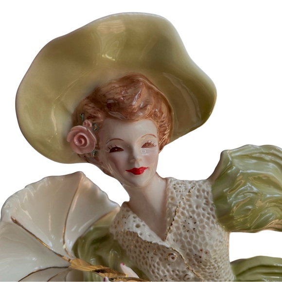 Florence Ceramics “Amber” Porcelain Figurine Moss Dress Lace Bodice vintage ‘57 - Picture 5 of 15